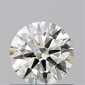 Picture of Natural Diamond 0.65 Carats, Round with Excellent Cut, K Color, SI1 Clarity and Certified by GIA