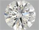 Natural Diamond 0.42 Carats, Round with Excellent Cut, K Color, IF Clarity and Certified by GIA