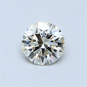 Picture of Natural Diamond 0.54 Carats, Round with Excellent Cut, K Color, VVS2 Clarity and Certified by GIA