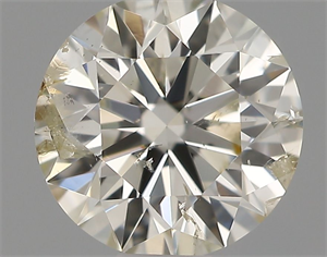 Picture of Natural Diamond 0.53 Carats, Round with Excellent Cut, J Color, I1 Clarity and Certified by IGI