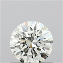 Natural Diamond 0.50 Carats, Round with Excellent Cut, J Color, SI1 Clarity and Certified by IGI