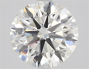 Picture of Natural Diamond 2.51 Carats, Round with Excellent Cut, J Color, VS1 Clarity and Certified by GIA