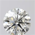 Natural Diamond 0.43 Carats, Round with Excellent Cut, K Color, VVS1 Clarity and Certified by GIA