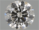 Natural Diamond 0.70 Carats, Round with Good Cut, I Color, I1 Clarity and Certified by GIA