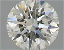 Natural Diamond 0.51 Carats, Round with Excellent Cut, H Color, SI1 Clarity and Certified by IGI