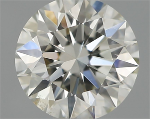 Picture of Natural Diamond 0.51 Carats, Round with Excellent Cut, H Color, SI1 Clarity and Certified by IGI