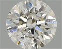 Natural Diamond 0.70 Carats, Round with Excellent Cut, I Color, I1 Clarity and Certified by IGI