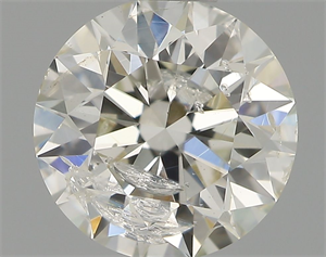 Picture of Natural Diamond 0.70 Carats, Round with Excellent Cut, I Color, I1 Clarity and Certified by IGI