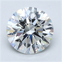 Natural Diamond 1.80 Carats, Round with Excellent Cut, H Color, VS1 Clarity and Certified by GIA