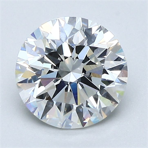 Picture of Natural Diamond 1.80 Carats, Round with Excellent Cut, H Color, VS1 Clarity and Certified by GIA