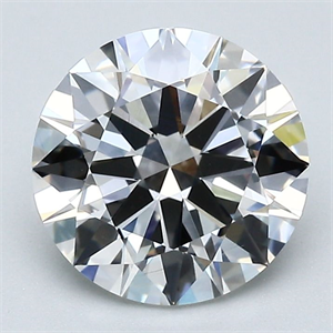 Picture of Natural Diamond 2.02 Carats, Round with Excellent Cut, H Color, VS1 Clarity and Certified by GIA