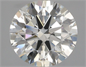 Natural Diamond 2.53 Carats, Round with Excellent Cut, F Color, VS1 Clarity and Certified by GIA