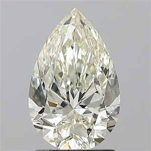 Picture of Natural Diamond 1.70 Carats, Pear with  Cut, K Color, VS1 Clarity and Certified by IGI