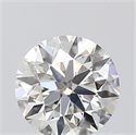 Natural Diamond 0.42 Carats, Round with Excellent Cut, I Color, VVS2 Clarity and Certified by GIA