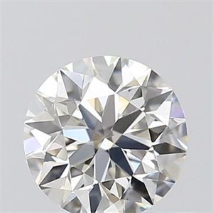 Picture of Natural Diamond 0.42 Carats, Round with Excellent Cut, I Color, VVS2 Clarity and Certified by GIA