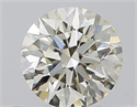 Natural Diamond 0.48 Carats, Round with Excellent Cut, J Color, VVS2 Clarity and Certified by IGI