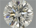 Natural Diamond 0.40 Carats, Round with Excellent Cut, J Color, VS2 Clarity and Certified by IGI