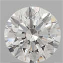 Natural Diamond 1.62 Carats, Round with Excellent Cut, G Color, SI1 Clarity and Certified by GIA