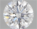 Natural Diamond 0.42 Carats, Round with Excellent Cut, D Color, SI2 Clarity and Certified by GIA