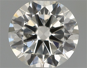 Picture of Natural Diamond 0.40 Carats, Round with Excellent Cut, I Color, SI1 Clarity and Certified by IGI