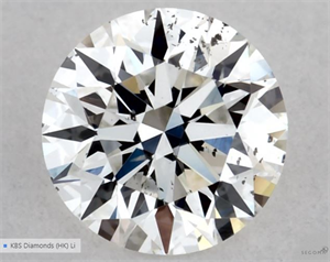 Picture of Natural Diamond 0.42 Carats, Round with Excellent Cut, F Color, SI1 Clarity and Certified by GIA