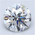 Natural Diamond 2.00 Carats, Round with Excellent Cut, F Color, VS1 Clarity and Certified by GIA