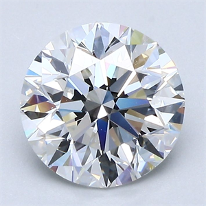 Picture of Natural Diamond 2.00 Carats, Round with Excellent Cut, F Color, VS1 Clarity and Certified by GIA