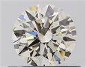 Natural Diamond 0.50 Carats, Round with Excellent Cut, J Color, VS2 Clarity and Certified by GIA