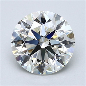 Picture of Natural Diamond 3.01 Carats, Round with Excellent Cut, J Color, VS2 Clarity and Certified by GIA