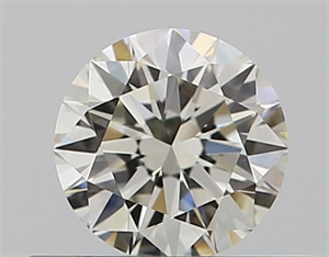 Picture of Natural Diamond 0.40 Carats, Round with Excellent Cut, J Color, VS1 Clarity and Certified by GIA