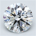 Natural Diamond 2.72 Carats, Round with Excellent Cut, D Color, VS2 Clarity and Certified by GIA