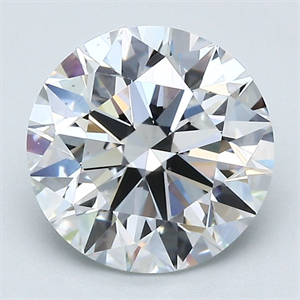 Picture of Natural Diamond 2.72 Carats, Round with Excellent Cut, D Color, VS2 Clarity and Certified by GIA