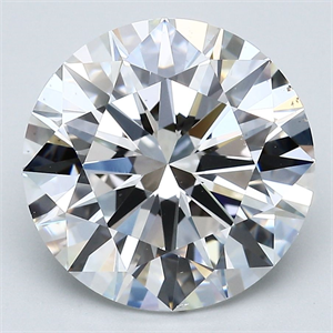 Picture of Natural Diamond 6.05 Carats, Round with Excellent Cut, F Color, VS2 Clarity and Certified by GIA