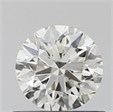 Natural Diamond 0.52 Carats, Round with Excellent Cut, H Color, VVS2 Clarity and Certified by IGI