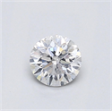 Natural Diamond 0.52 Carats, Round with Good Cut, F Color, SI2 Clarity and Certified by GIA