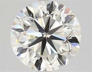 Picture of Natural Diamond 3.02 Carats, Round with Good Cut, K Color, VVS2 Clarity and Certified by GIA