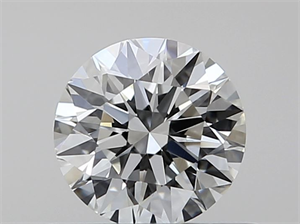 Picture of Natural Diamond 0.40 Carats, Round with Excellent Cut, I Color, VVS1 Clarity and Certified by GIA