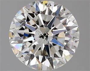 Picture of Natural Diamond 2.05 Carats, Round with Very Good Cut, H Color, I1 Clarity and Certified by GIA