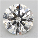 Natural Diamond 0.52 Carats, Round with Excellent Cut, J Color, VVS2 Clarity and Certified by GIA