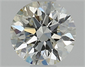 Natural Diamond 0.50 Carats, Round with Excellent Cut, K Color, VVS2 Clarity and Certified by GIA