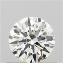 Natural Diamond 0.53 Carats, Round with Excellent Cut, J Color, SI1 Clarity and Certified by GIA