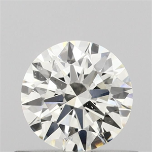 Picture of Natural Diamond 0.53 Carats, Round with Excellent Cut, J Color, SI1 Clarity and Certified by GIA