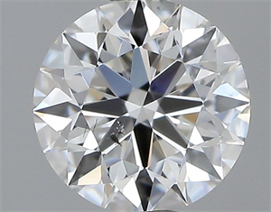 Picture of Natural Diamond 0.40 Carats, Round with Excellent Cut, I Color, SI2 Clarity and Certified by GIA