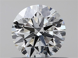 Picture of Natural Diamond 0.42 Carats, Round with Excellent Cut, I Color, VVS2 Clarity and Certified by GIA