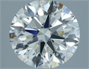 Natural Diamond 2.82 Carats, Round with Excellent Cut, H Color, SI1 Clarity and Certified by IGI