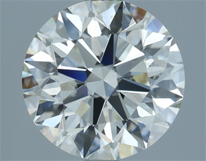 Picture of Natural Diamond 2.82 Carats, Round with Excellent Cut, H Color, SI1 Clarity and Certified by IGI