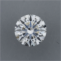 Natural Diamond 0.47 Carats, Round with Excellent Cut, F Color, I1 Clarity and Certified by GIA