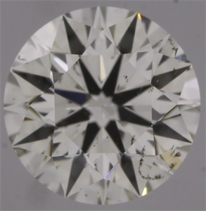 Picture of Natural Diamond 0.53 Carats, Round with Excellent Cut, K Color, SI2 Clarity and Certified by GIA