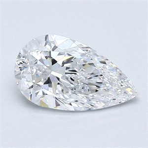 Picture of Natural Diamond 0.80 Carats, Pear with  Cut, D Color, IF Clarity and Certified by GIA