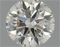 Natural Diamond 0.61 Carats, Round with Excellent Cut, J Color, SI2 Clarity and Certified by IGI